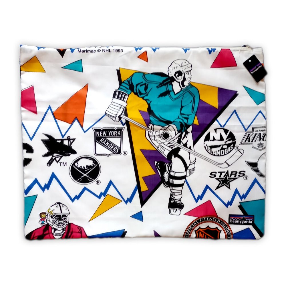 Vintage 1993 NHL TEAMS Custom Reworked Bennygonia Essential Multi-Purpose Bag - Picture 2 of 15